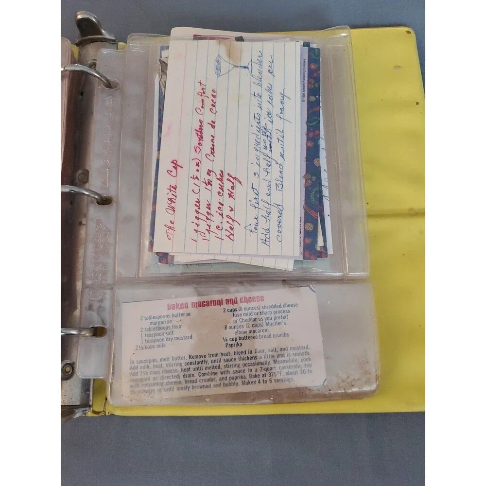 Vtg Deluxe Recipe Binders W/ Inserts The Recipe Collector Books Over 150 Recipe